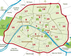 Paris Map | Neighborhoods, Districts, Arrondissements, Hotel Map